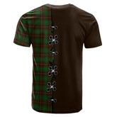 MacFie Hunting Tartan T-shirt - Lion Rampant And Celtic Thistle Style